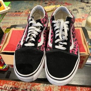 Men’s size 12 Vans. Pink leopard.